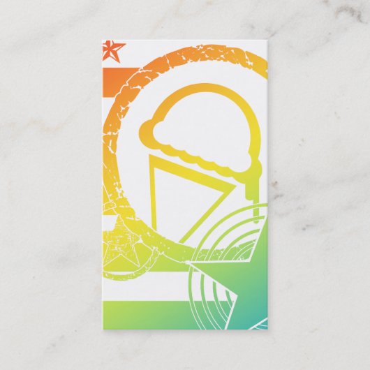 Carte De Visite crème glacée punk dripz (Devant)