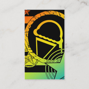 Carte De Visite crème glacée punk dripz
