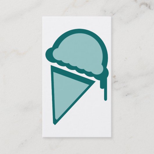 Carte De Visite crème glacée rétro dripz (Devant)