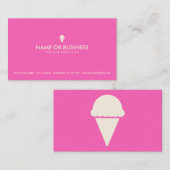 Carte De Visite crème glacée simple (Devant / Derrière)