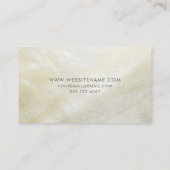 Carte De Visite Crème Mère de Pearl Elegant (Dos)