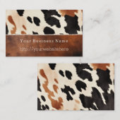 Carte De Visite Crème Noir Sud-Ouest (Devant / Derrière)