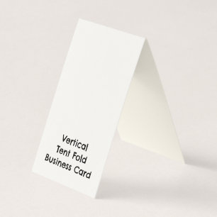 Carte De Visite Crème pliée à signature personnalisée