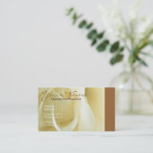 Carte de visite Crème Rose (Debout devant)