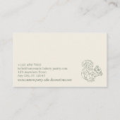 Carte De Visite Crème verte animal de l'écureuil de Lowpoly (Dos)