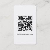 Carte De Visite Créons un code QR de site Web pour les médias soci (Dos)