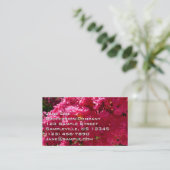 Carte De Visite Crepe Myrtle Tree Magenta Floral (Debout devant)