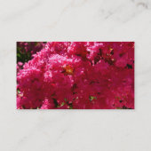 Carte De Visite Crepe Myrtle Tree Magenta Floral (Dos)