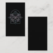 Carte De Visite Crescent Moon Wicca Beurre spirituel gothique Past (Devant / Derrière)