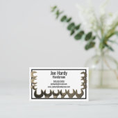 Carte De Visite Crescent Wrench Frame Handyman Builder Home Répara (Debout devant)