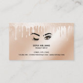 Carte De Visite Creuse d'or peintre de maquillage Wink Eye Lashes (Dos)
