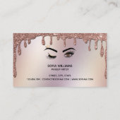 Carte De Visite Creuse d'or peintre de maquillage Wink Eye Lashes (Dos)