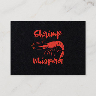 Carte De Visite Crevettes Whisperer Fruits de mer Épissette Homard