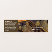 Carte De Visite Cri D'Edvard Munch, Concessionnaire D'Art, Détaill (Extérieur déplié)