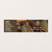 Carte De Visite Cri D'Edvard Munch, Professeur D'Art, Détaillé (Extérieur déplié)