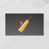 Carte De Visite Cricket à look fibre de carbone (Dos)