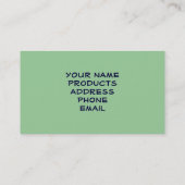 Carte De Visite Crique de Bedmans, Alva la Floride (Dos)