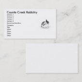 Carte De Visite Crique Rabbitry de coyote (Devant / Derrière)