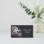 Carte De Visite Cristal Améthyste - Crows Blackbird Ravens (Debout devant)