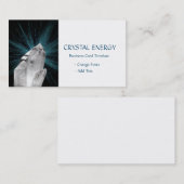 Carte De Visite Cristal blanc - Quartz de guérison (Devant / Derrière)