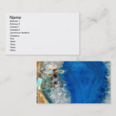 Carte De Visite cristal bleu (Devant / Derrière)