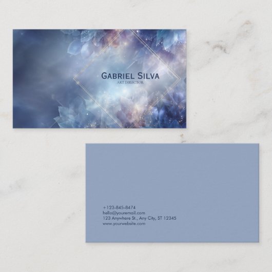 Carte De Visite Cristal céleste éthérée (Devant / Derrière)