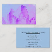 Carte De Visite Cristal curatif de Reiki de yoga de massage (Devant / Derrière)