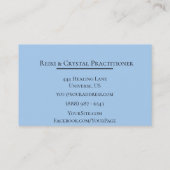 Carte De Visite Cristal curatif de Reiki de yoga de massage (Dos)