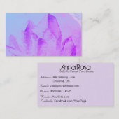Carte De Visite Cristal curatif de Reiki de yoga de massage (Devant / Derrière)