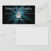 Carte De Visite Cristal de cristal de cristal blanc (Devant / Derrière)