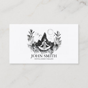 Carte De Visite Cristal Energy Healer Chakra méditation spirituell