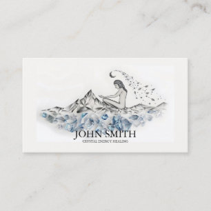 Carte De Visite Cristal Energy Healer Chakra méditation spirituell
