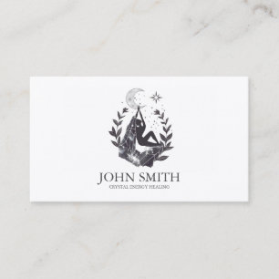 Carte De Visite Cristal Energy Healer Chakra méditation spirituell