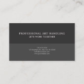 Carte De Visite Cristal éthéré Fleur Or Poussière Noir (Dos)