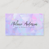 Carte De Visite Cristal géométrique rose Lilac (Devant)