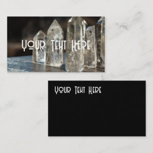 Carte De Visite Cristaux à pointe polie Consommateur énergétique