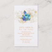 Carte De Visite *~* Cristaux bleus Etoiles de Parties scintillant  (Dos)
