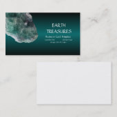 Carte De Visite Cristaux curatifs de fluorine verte et pourpre de (Devant / Derrière)