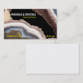 Carte De Visite Cristaux d'améthyste d'agate de Geode (Devant / Derrière)