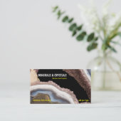 Carte De Visite Cristaux d'améthyste d'agate de Geode (Debout devant)