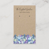 Carte De Visite Cristaux d'Améthyste de Boho spirituel portant des (Devant)