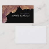 Carte De Visite Cristaux d'améthyste de quartz (Devant / Derrière)