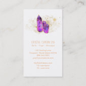 Carte De Visite *~* Cristaux d'Améthyste Etoiles de Parties scinti (Dos)