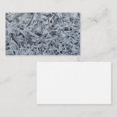 Carte De Visite Cristaux de givre de glace Texture (Devant / Derrière)