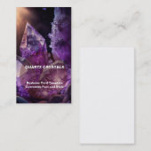 Carte De Visite Cristaux de guérison - Améthyste de cristal (Devant / Derrière)