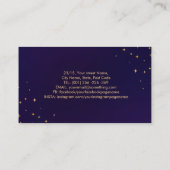 Carte De Visite Cristaux de guérison colorés et fleuris (Dos)