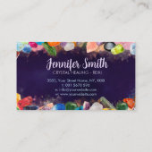 Carte De Visite Cristaux de guérison et pierres précieuses et écla (Dos)