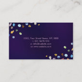 Carte De Visite Cristaux de guérison Foliing Ornement (Dos)