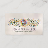 Carte De Visite Cristaux de guérison Foliing Ornement (Devant)