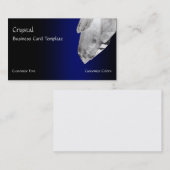 Carte De Visite Cristaux de roches de cristal de Quartz (Devant / Derrière)